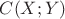 $C (X; Y)$