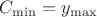 $C_{\min}=y_{\max}$