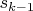 $s_{k-1}$