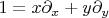 $1=x\partial_{x}+y\partial_{y}$