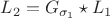 $L_2=G_{\sigma_1} \star L_1$