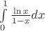 $\int\limits_{0}^{1}\frac{\ln x}{1-x}dx$