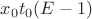 $x_0t_0(E-1)$