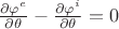 $\frac{\partial\varphi^e}{\partial\theta}-\frac{\partial\varphi^i}{\partial\theta}=0$
