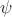 {\psi}