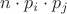 $n \cdot p_i \cdot p_j$