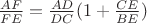 $\frac{AF}{FE}=\frac{AD}{DC}(1+\frac{CE}{BE})$