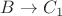 $B\to C_1$