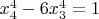 $x_4^4 - 6x_3^4 = 1$