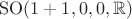 $\mathrm{SO}(1+1,0,0,\mathbb R)$