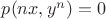 $p(nx,y^n)=0$
