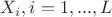 $X_i, i=1,...,L$