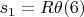$s_1=R\theta\eqno(6) $