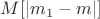 $M[|m_1 - m|]$