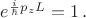 $e^{ \frac{i}{\hbar}p_zL}=1 \, .$