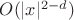 $O(|x|^{2-d})$