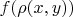 $f(\rho(x,y))$