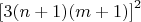 $\left[3(n+1)(m+1)\right]^2$