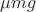 $\mu m g$