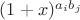 $(1+x)^{a_ib_j}$