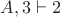 $A,3\vdash2$ $A,3\vdash2$