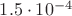 $1.5\cdot10^{-4}$