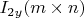 $I_{2y}(m \times n)$