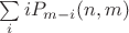 $\sum \limits _iiP_{m-i}(n,m)$