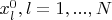 $x_l^0,l=1,...,N$