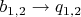 $b_{1,2}\to q_{1,2}$