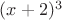 $(x+2)^3$