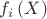 $f_i \left( X \right)$