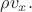 $\rho v_x.$
