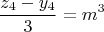 $$\frac{z_4-y_4}{3}=m^3$$