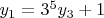 $y_1=3^5y_3+1$