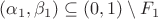 $(\alpha_1,\beta_1)\subseteq(0,1)\setminus F_1$