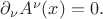 $\partial_\nu A^\nu (x) = 0.$