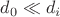 $d_0 \ll d_i$