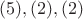 $(5),(2),(2)$