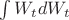 $\int W_t dW_t$ $\int W_t dW_t$