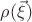 $\rho(\vec{\xi})$