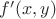 $f'(x,y)$
