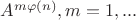 $A^{m \varphi(n)}, m = 1,...$