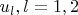 $u_l,l=1,2$