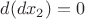 $d(dx_2)=0$