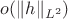 $o(\|h\|_{L^2})$