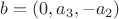 $\[b = \left( {0,{a_3}, - {a_2}} \right)\]
$