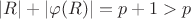 $|R|+|\varphi(R)|=p+1>p$ $|R|+|\varphi(R)|=p+1>p$