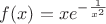 $ f(x)=xe^{-{1\over x^2}}$
