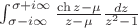 $\int_{\sigma - i\infty}^{\sigma +i \infty} \frac{\ch z - \mu}{z - \mu} \frac{dz}{z^2 -1}$